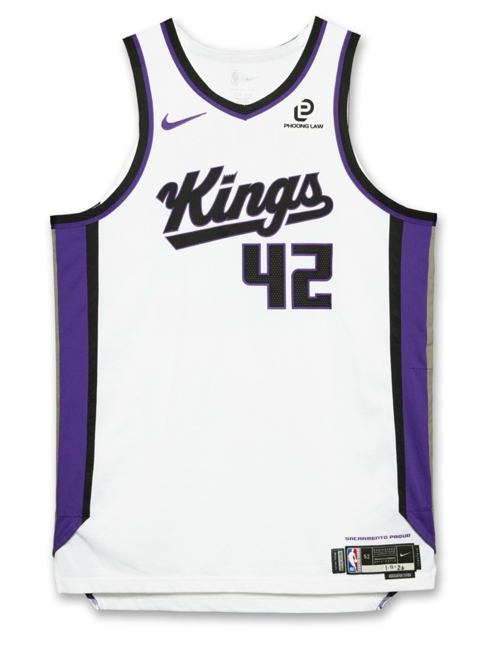 Nike Sacramento kings #42 Raynaud size small